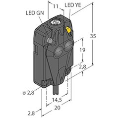 3044863 — Q10RP6D, Opto Sensor Reflexionslichttaster Miniatursensor