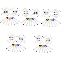 NUOBESTY 200 Stk Löschbarer Tāfeles marķieris Trockenlöschmarker Mit Feiner Spitze Trockener Löschstift Weiße Kreidemarker Aquarellstift Feiner Punkt Plastik Wischen Sie Das Brett Ab Kind