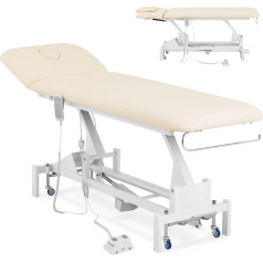 Elektrinis masažinis lovos staliukas su nuotolinio valdymo pulteliu LILLE - smėlio spalvos