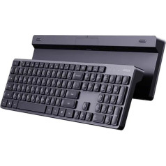 NumLock 2.4GHz bezvadu tastatūra datoram, melna