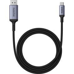 Vienvirziena USB-C uz DisplayPort 1.4 HD 8K 60Hz kabelis 2 m melns