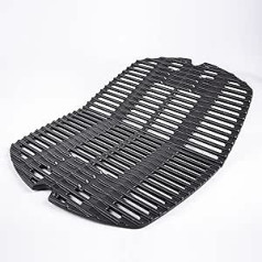 LOKHING grila režģa čuguna grila rezerves daļu piederumi der Weber Q300 Series, Q320, Q3000 Series, Q3200, 586002, 57060001, 404341 grilu modeļiem, (komplektā 2, kopā 63,21 x 45.