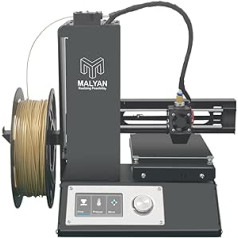 MALYAN M200 Mini 3D printeris — izņemts no kastes bērniem un iesācējiem, drukas izmērs 120 x 120 x 120 mm