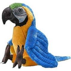 Wild Republic Artist Collection Blue Yellow Macaws Dāvana bērniem 38cm plīša rotaļlietas pildījuma materiāls, kas izgatavots no vērptas pārstrādātām ūdens pudelēm