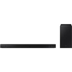 SAMSUNG Soundbar HW-B530/ZF ar zemfrekvences skaļruni, 2,1 kanāli 360 W 2022, dziļi basi, telpiskās skaņas efekts, optimizēta skaņa, unikāla tālvadības pults