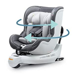 Babify vaikiška kėdutė iki 18 kg, Isofix automobilinė kėdutė vaikams iki 4 metų, Reguliuojama automobilinė kėdutė, Besisukanti autokėdutė vaikams, Patvari vaikiška automobilinė kėdutė su 5 taškų saugos diržu