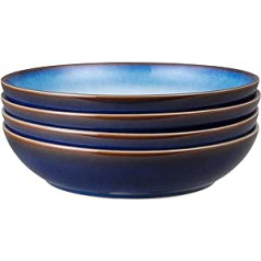 Denby 421048944 Blue Haze akmens masas makaronu bļodu komplekts, zils