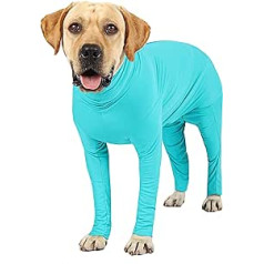 Etdane Dog Onesie, lai novērstu matu izkrišanu, ķirurģija, atjaunojošs uzvalks sporta krekls, kas mazina trauksmi, krekls, zils XXXL