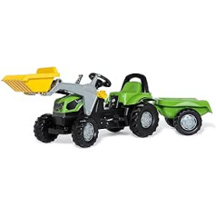 Rolly Toys 023196 rollyKid Deutz-Fahr 5115 G TB 023196 pedāļu traktors ar piekabi bērniem no 2,5 līdz 5 gadiem, aizmugures sakabe