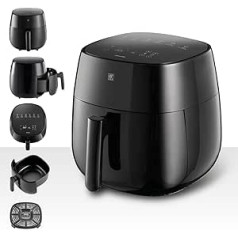 Zwilling Air Fryer, 4 l, 6 programmas, 1400 vatu karstā gaisa cepeškrāsns,, cepšanai, vārīšanai un cepšanai bez taukiem, komplektā iekļauta recepšu grāmata (angļu valoda netiek garantēta), melna