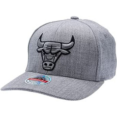 Mitchell & Ness Snapback Classic Red Chicago Bulls, Grey Heather, pelēks