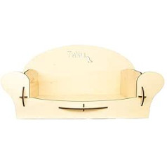 Taku Tk04Pln Wooden Dog Beds Small Indoor 32 x 55 cm Natural Wood Small Light Natural Wood