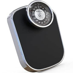 Adamson A26 Analogue Scales - Up to 160 kg, Non-Slip Rubber Surface, Extra Large Numbers, High Precision Personal Scales Analogue, Durable, 20-Year Support for Household, Bedroom, Bathroom