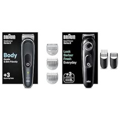 Braun Bodygroomer 3, уход за телом и удаление волос для мужчин, с технологией SkinShield, BG3350, триммер для черного/серого цвета и бороды, триммер/триммер д