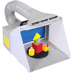 Airbrush ištraukimo sistema 4 m³/min., nešiojama aerografinio purškimo kabina su įsiurbimo spalvų filtru Spalvos rūkas, skirtas pakaitinio filtro purškimo rūkas lauko oro modelių kūrimo ir dažymo darbai