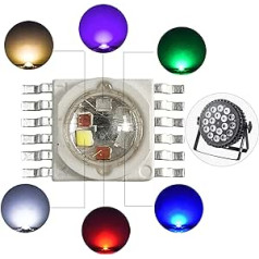 (20 Pack) 15W RGBWA + UV 6IN1 LED lodītes, LED mikroshēma, LED lampa LED skatuves gaismām