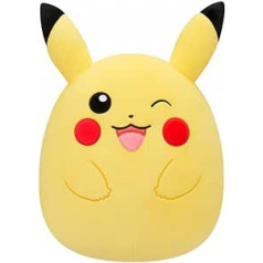 Bizak Squishmallow Wink 50 cm plīša rotaļlieta, oficiālā milzu Pokemon spilvena mīksta kvalitāte (63220050)