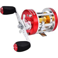 Ganzmetallgehäuse 6+1 Kugellager Cast Drum Baitcasting Reel Super Light Saltwater Angelrolle Trommelrad