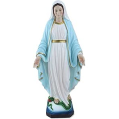 Nevainojama sveķu Madonnas statuja Augstums 50 cm Ar rokām apgleznota