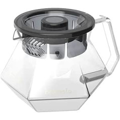 Brewista X sērijas kafijas kannas pārliešana virs stikla servera Daudzstūra dizains uzlabotai garšai Biezs noslēgts apmale siltuma saglabāšanai (700 ml)