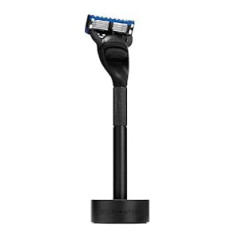 Bolin Webb Generation Razor and Stand in Black Equipped with Gillette Fusion5 Blade Luxury Razor for Men