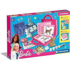 Clementoni 19301 Barbie Vet Experiments vaikams, Mokomasis žaislas, Dovanų rinkinys mergaitėms nuo 6 metų, įvairiaspalvis, S