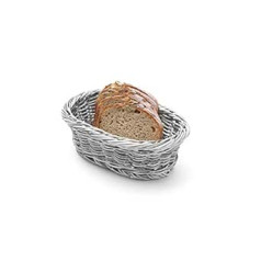 HENDI Oval Bread Basket, Bread Basket, 320 x 230 x (H) 70 mm, Grey, Pack of 60