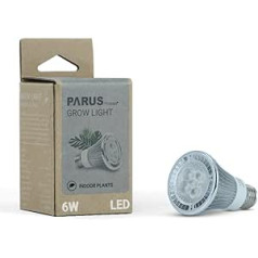 Parus by Venso Growlight Indoor Plants LED E27 augu lampa, pilna spektra, 6 W augu lampa, Venso Ecosolutions, uzlabota fotosintēze, augstāka hlorofila veidošanās, Venso augu lampa, balta