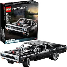 Lego Technic Fast and Furious Dom's Dodge Charger 42111 sacīkšu auto būvniecības komplekts, N1, 077 gabali