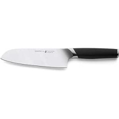 Paul Wirth CERASTEEL Santoku nazis | Neplīstošs un īpaši ass asmens, kas izgatavots no keramikas un nerūsējošā tērauda | Asmens garums: 17,5 cm | Keramikas nazis ar stikla šķiedras rokturi Ergonomisks | Japāņu nazis