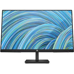 HP V24v G5 FHD monitors 60,5 cm (23,8 collas), 1920 x 1080 pikseļi (16:9), 75 Hz, Full HD, AMD FreeSync, Joypad OSD poga, zilās gaismas filtra režīms, VGA, HDMI 1.4, slīpuma funkcija, eko- Draudzīgs, melns