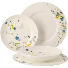 Rosenthal Brillance Fleurs des Alpes Set 4-tlg. mit Fahnen- und Coupteller