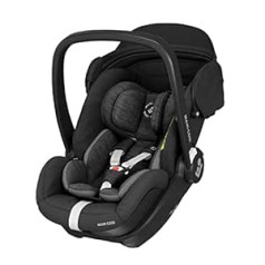 Maxi-Cosi i-Size Baby Car Seat with 157° Reclining Function, Group 0+ (40-85 cm / 0-13 kg) Can be Used from Birth to Approx. 15 Months, Includes Marble Isofix Base Station, Essential Black