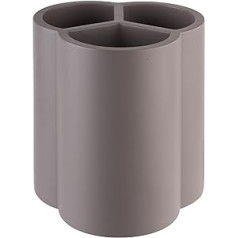 APS Element 11750 Контейнер для столовых приборов, бетон, 13 x 13 см, высота 14,5 см, удобная для мебели нижняя сторона, 3 отделения, серый