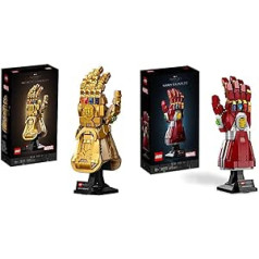 LEGO 76223 Marvel Iron Mans nano cimds un 76191 Marvel Super Heroes bezgalības cimds, Avengers komplekts pieaugušajiem ar Tanosa cimdu, fanu priekšmets, dāvana vīriešiem, sievietēm, viņam un viņai