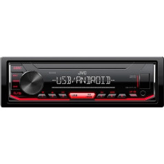 KDX-162 USB automobilinis radijo imtuvas RED