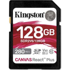 Kingston React Plus SD Флеш Память 128GB / 280 / 100MB/s / U3 V60