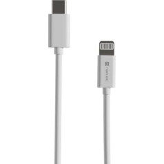 Lightning (m)->usb-c(m) kabelis 2m mfi prati balts