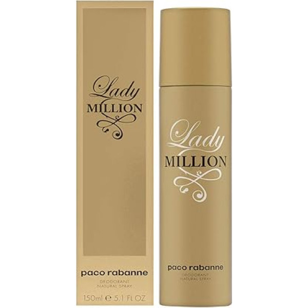 Paco Rabanne Lady Million femme / женщина, дезодорант-спрей 150 мл, 1er Pack (1 x 150 мл)