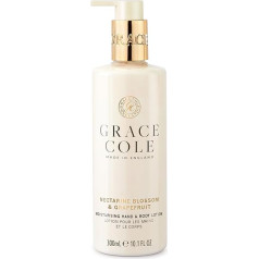 Grace Cole Nectarine Blossom & Grapefruit Hand & Body Lotion, Moisturising and Nourishing, Vegan and Cruelty Free 300ml