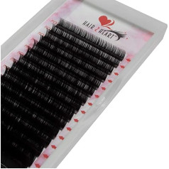 Hair2Heart Накладные ресницы из норки, B-Curl 0.15, 9 мм