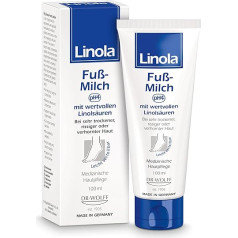 Linola Fuß-Milch, 1 x 100 ml - für sehr trockene, rissige oder verhornte Haut an den Füßen