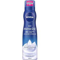 Nivea Ķermeņa putas ar mandeļu eļļu, sausai ādai, ar dozatoru, 200 ml