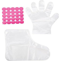‎Minkissy minkissy 3 комплекта парафиновых масок для ног Пластиковые перчатки Одноразовые перчатки Варежки Практические отшелушивающие перчатки