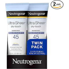 Neutrogena , Īpaši spīdīgs sausa pieskāriena saules aizsargkrēms ar platu spektru SPF 70 88ml (2 gabaliņu iepakojums)