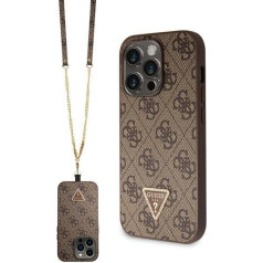 Guess Crossbody 4G Metal Logo Back Case Aizsargapvalks Priekš Apple iPhone 15 Pro Max