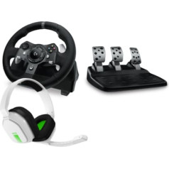 Logitech G920 Wheel + Xbox Astro A10 Austiņas Xbox Spēļu Garnitūras komplekts