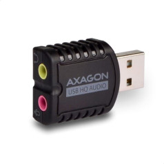 Axagon Ada-17 внешняя звуковая карта, usb 2.0 mini, 96khz/24-bit stereo, вход usb-a