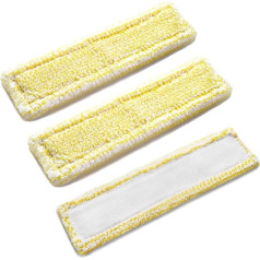 3 Packs Window Vacuum Cleaner Replacement Microfiber Mop Pads Compatible with Karcher WV2 Plus WV5 Premium (Yellow)