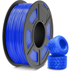 SUNLU TPU filaments, 1 kg elastīgs 95A TPU 3D printera filaments, 1,75 mm izmēru precizitāte +/- 0,03 mm, augsta šķidrība un elastība, 1 kg spole, TPU filaments FDM 3D printerim, TPU zils